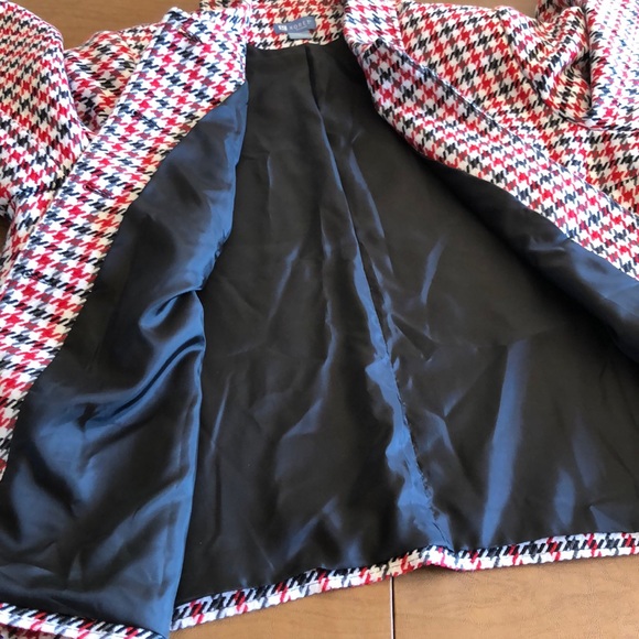 KORET Red & Black Houndstooth Button Front Coat 3X - Picture 7 of 8
